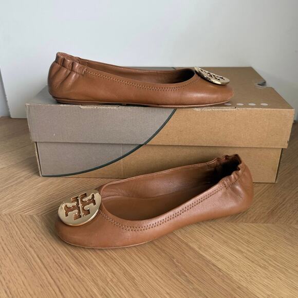 Tory Burch Claire ‘Royal Tan’ Women Ballet Flats - SZ 6 - Picture 4 of 16